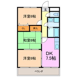 ハースヒルズ赤池Ⅱの物件間取画像